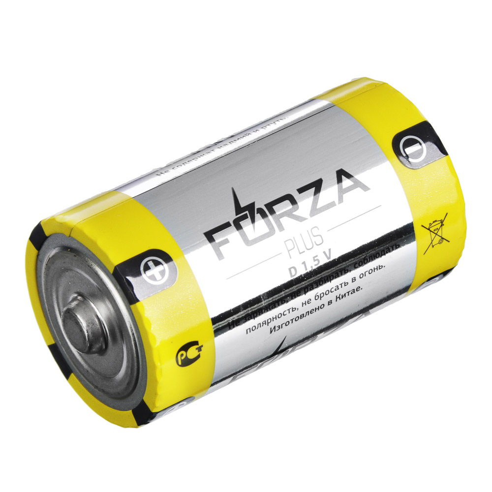 Батарейки D FORZA 2шт, "Alkaline" щелочная в блистере, арт.№ 917-007