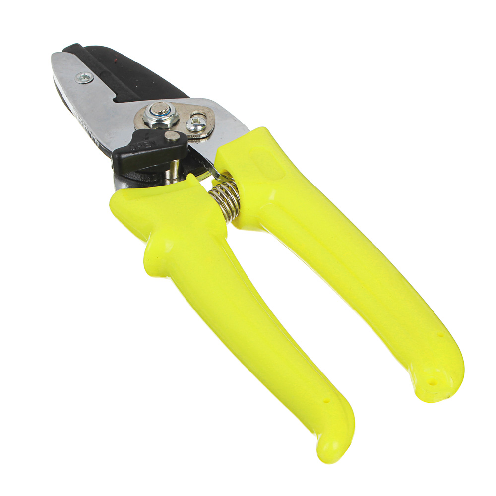 INBLOOM Секатор садовый 190мм, 65М сталь, ПВХ, блокиратор, арт.№ 186-045