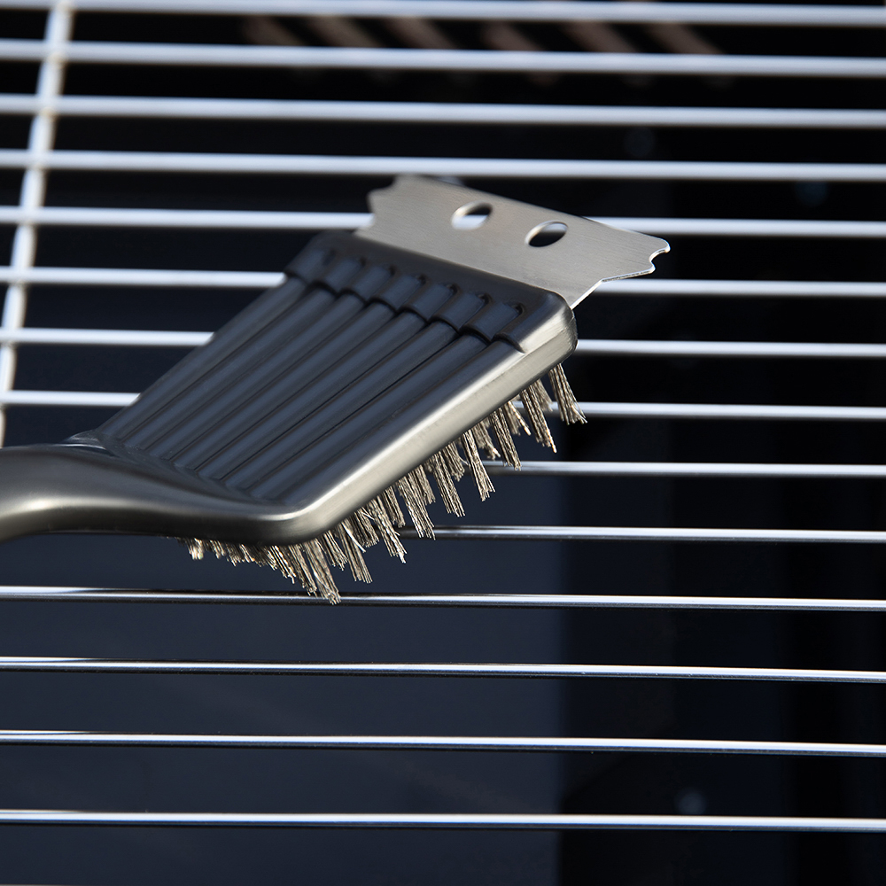 Щетка для чистки мангала с скребком тм GRILLBOOM, 21х7см, арт.№ 101-011