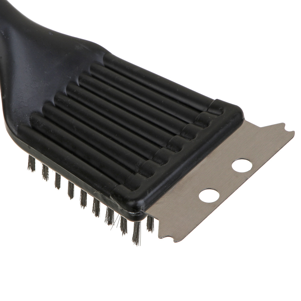 Щетка для чистки мангала с скребком тм GRILLBOOM, 21х7см, арт.№ 101-011