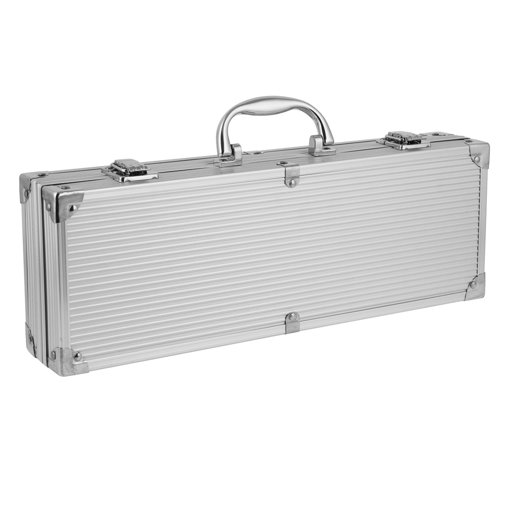 GRILLBOOM Набор для гриля 5 в 1, нерж. сталь 420/410, в алюминиевом кейсе, арт.№ 101-015