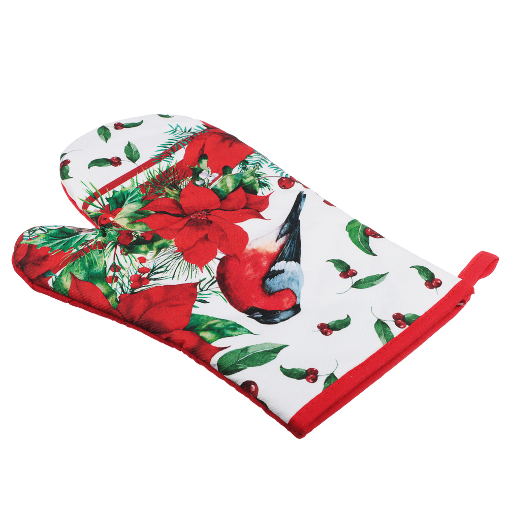 PROVANCE Винтер Прихватка-варежка, 100% хлопок, 18х28см, красный, арт.№ 492-169