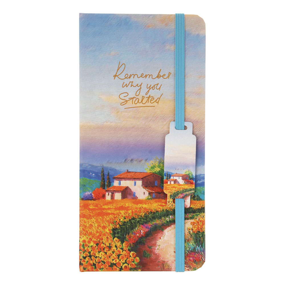 Записная книжка "Вдали от суеты" 9,4х18,7см, обл.157г, 80л., фолинг, 4 диз., арт.№ 540-022