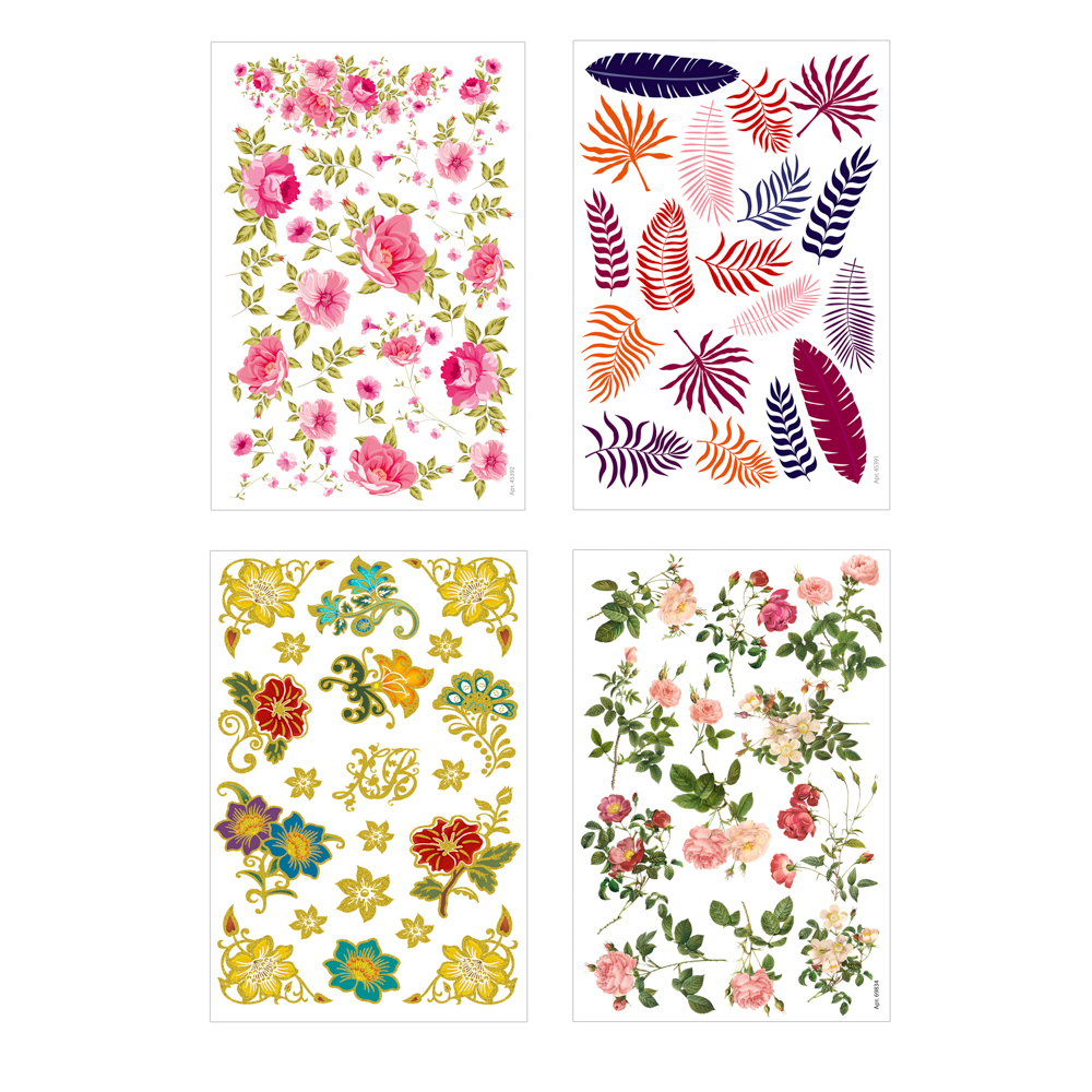 Переводные картинки для украшения яиц, 4 вида, арт hk39167, арт.№ 513-292