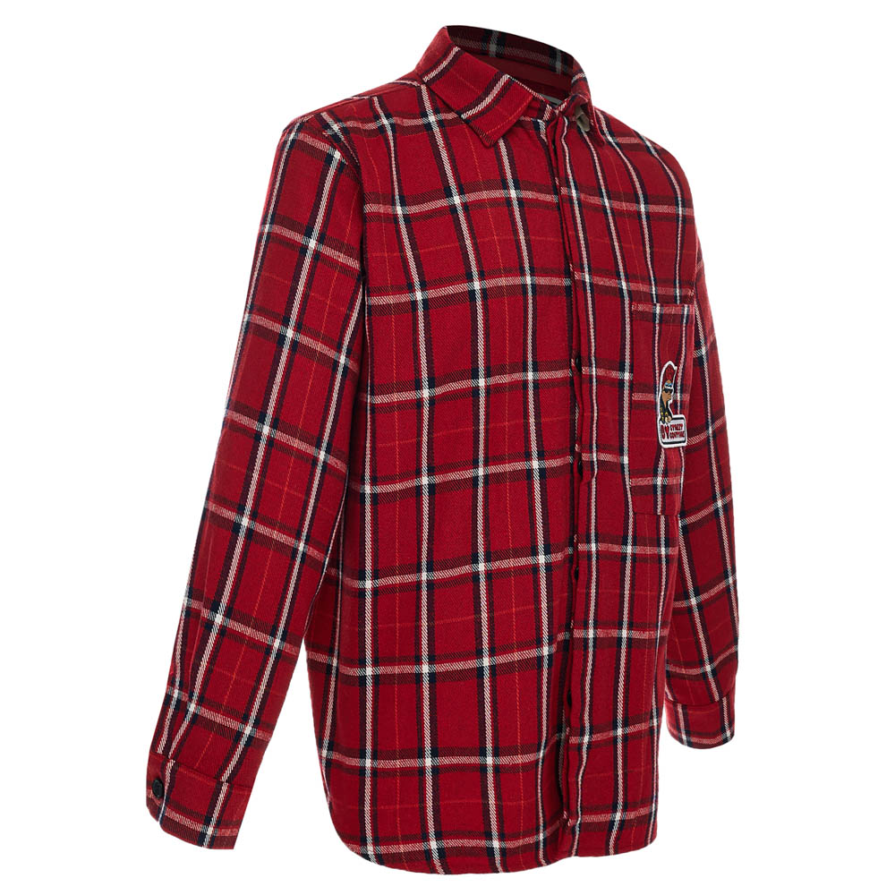 Рубашка клетчатая "BY STREET COUTURE", женская, красный, разм. one size, арт.№ 080-073