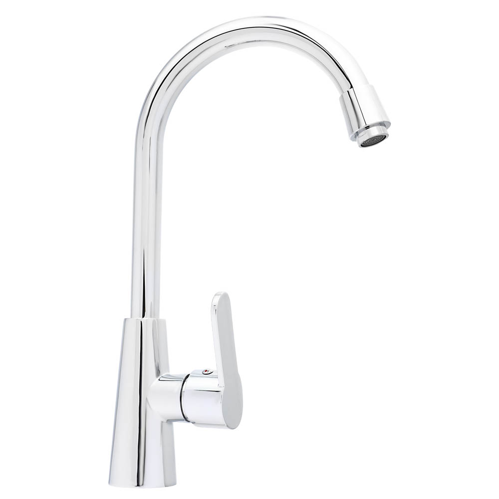 СоюзКран Смеситель для кухни, поворотный излив 25см, керам. картридж 40мм, хром, SK01-R118, арт.№ 566-385