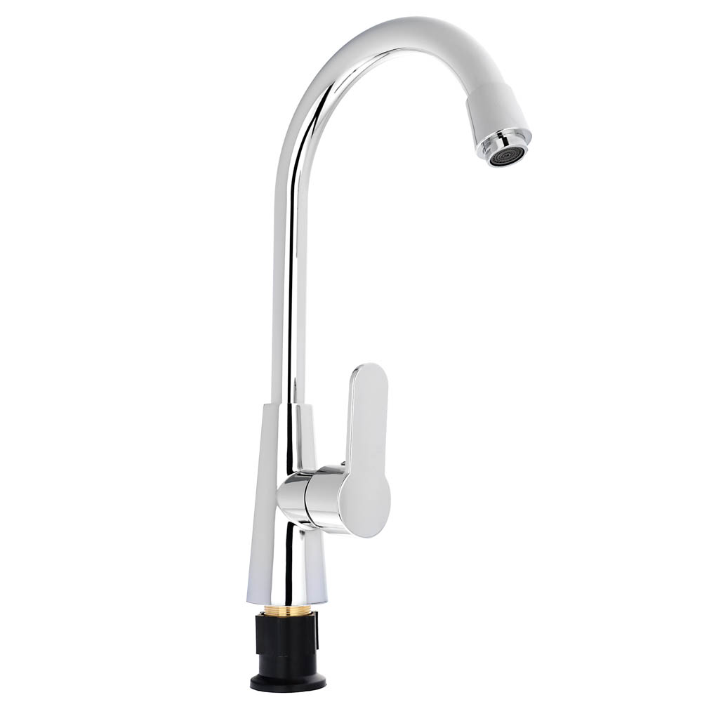 СоюзКран Смеситель для кухни, поворотный излив 25см, керам. картридж 40мм, хром, SK01-R118, арт.№ 566-385