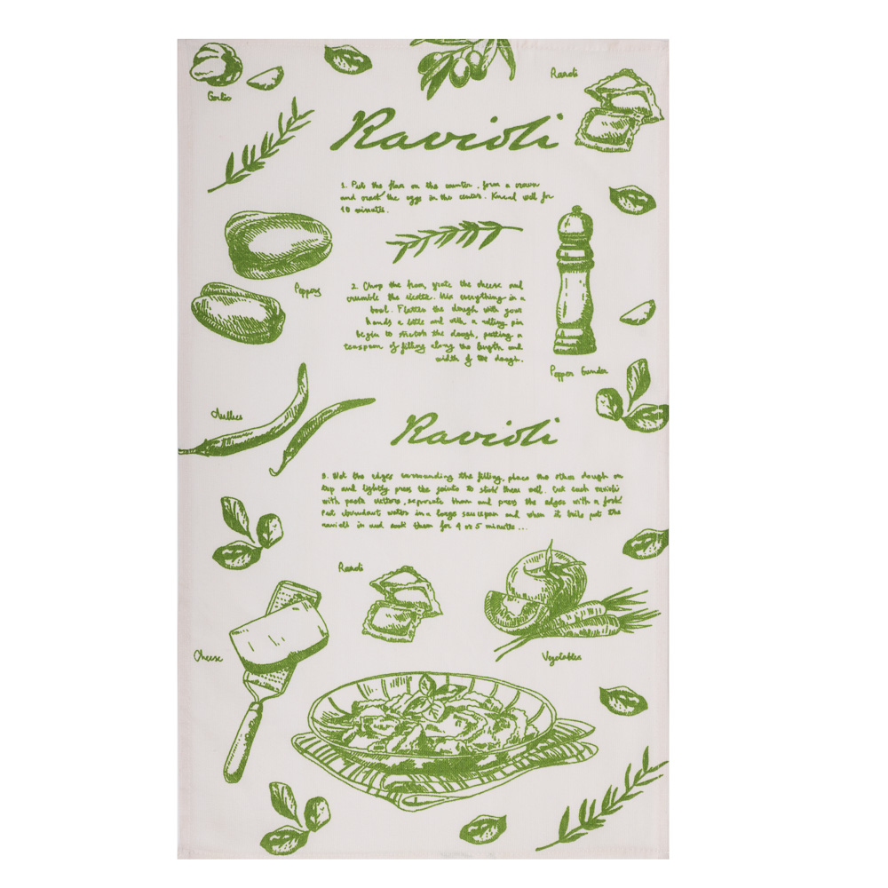 Полотенце кухонное, 35х60см, 100% хлопок, Spany, Ravioli, арт.№ 434-174