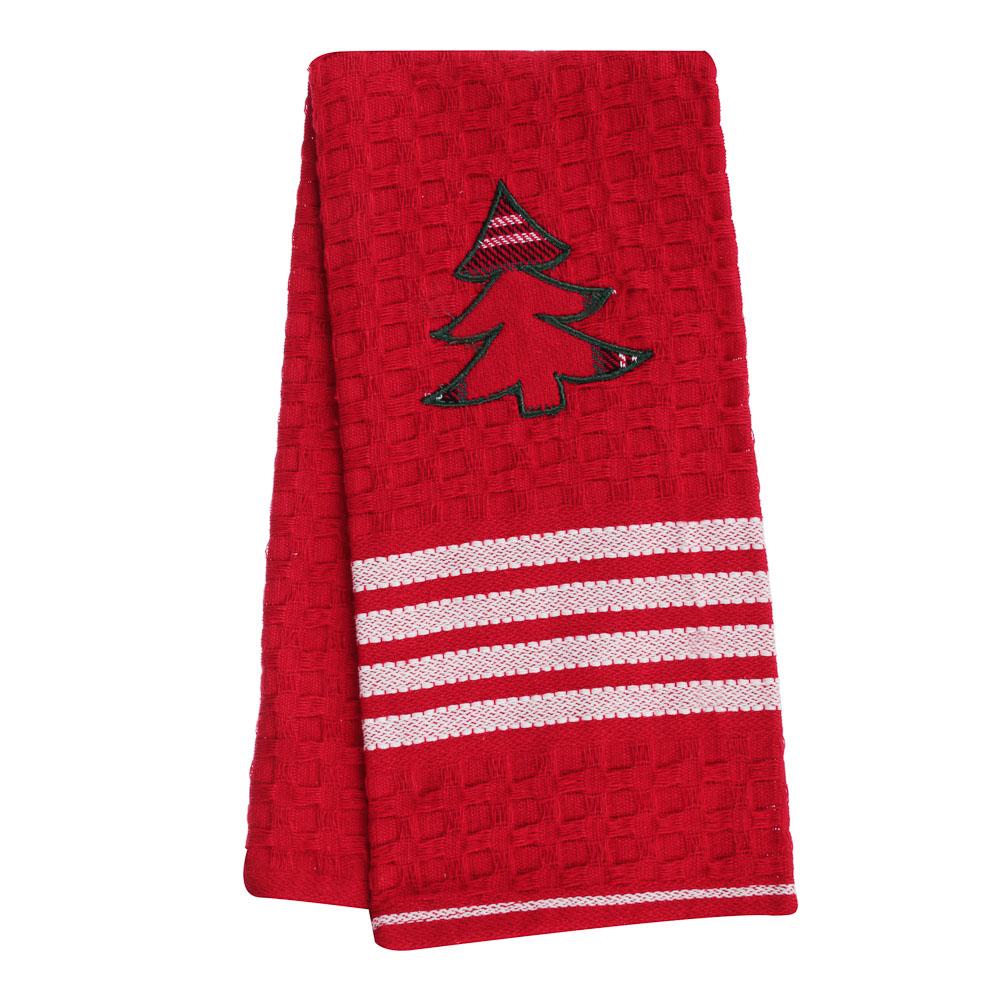 PROVANCE Шотландка Полотенце вафельное с аппликацией, 100% хлопок, 40х60см, арт.№ 492-019