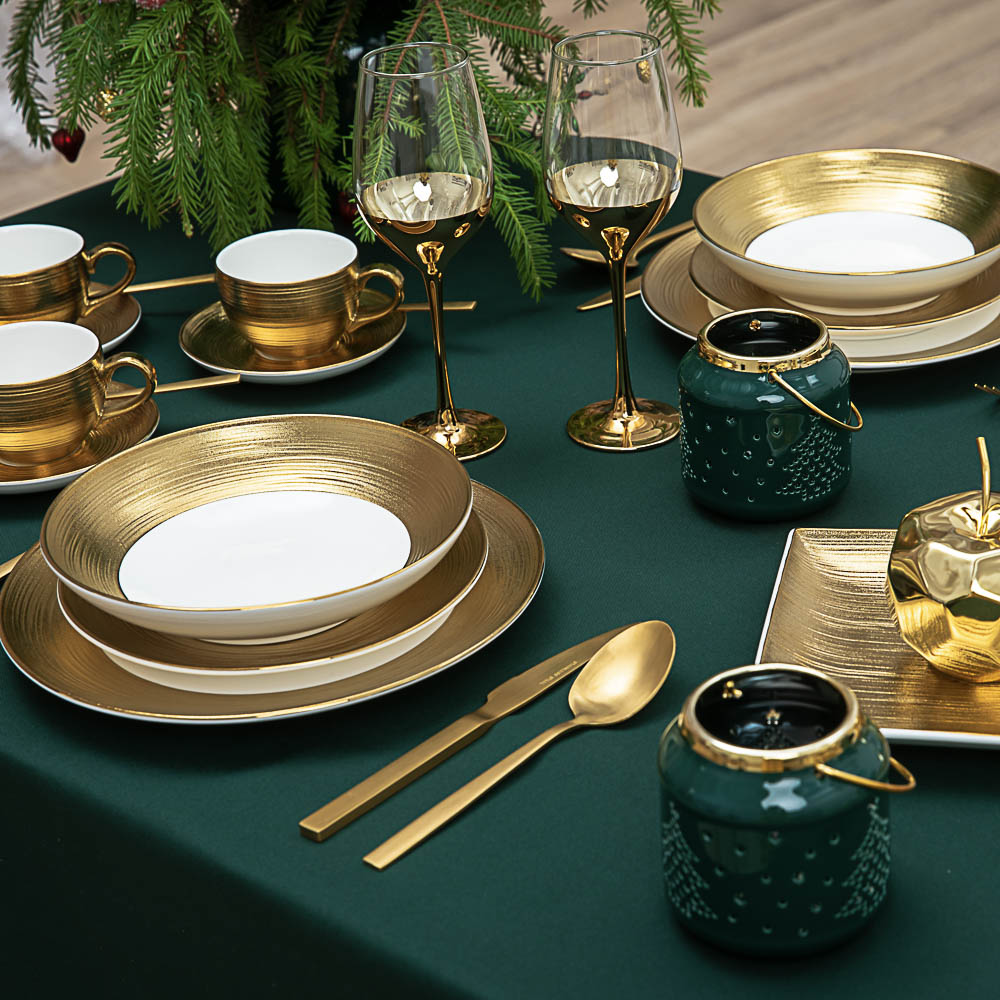 PROVANCE Шотландка Скатерть текстильная с водоотталкивающей пропиткой, 140x230см, 100% ПЭ, арт.№ 492-069