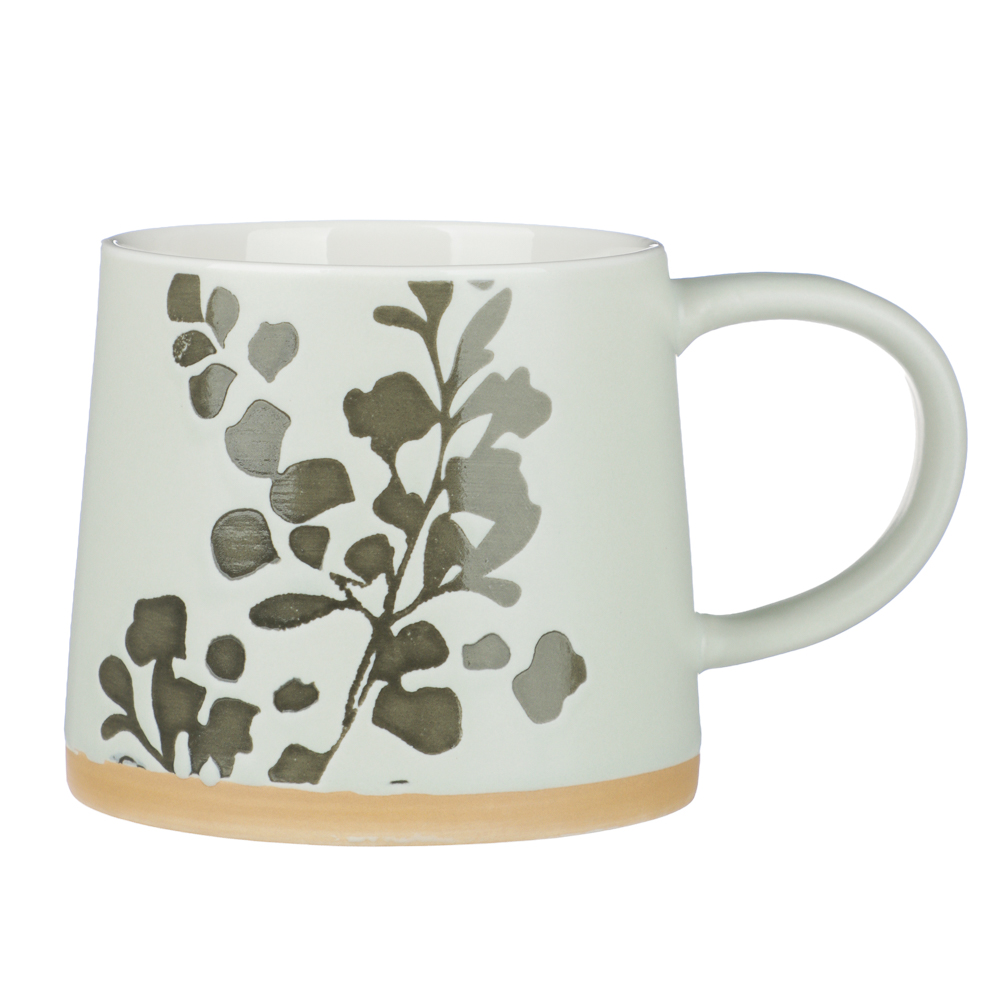 Кружка Ботаника тм MILLIMI, 380мл, 4 дизайна, фарфор, арт.№ 806-518