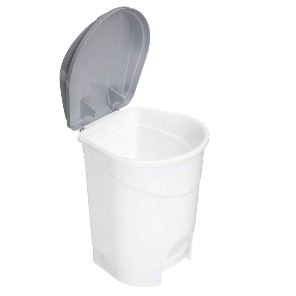 Контейнер для мусора с педалью 7л, мраморный, М 2890, арт.№ 407-093