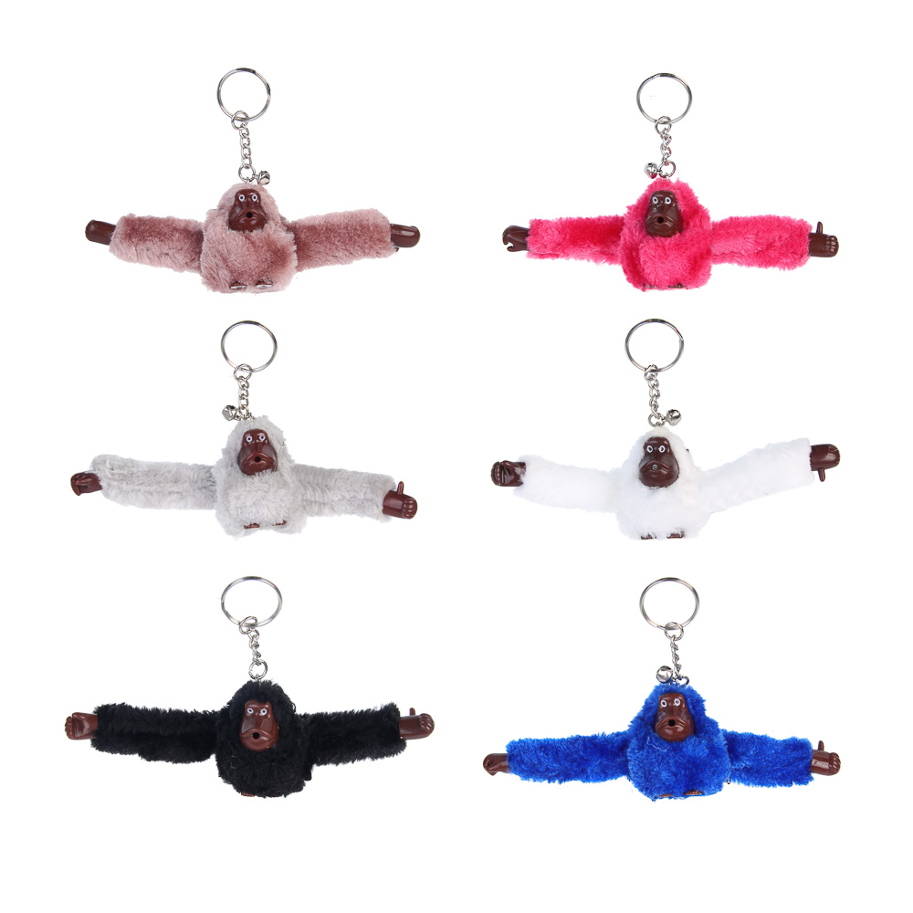 Игрушка мягкая "Обезьяша" с подвесом, 5х16см, полиэстер, тм ИГРОЛЕНД, 3+, арт.№ 264-497