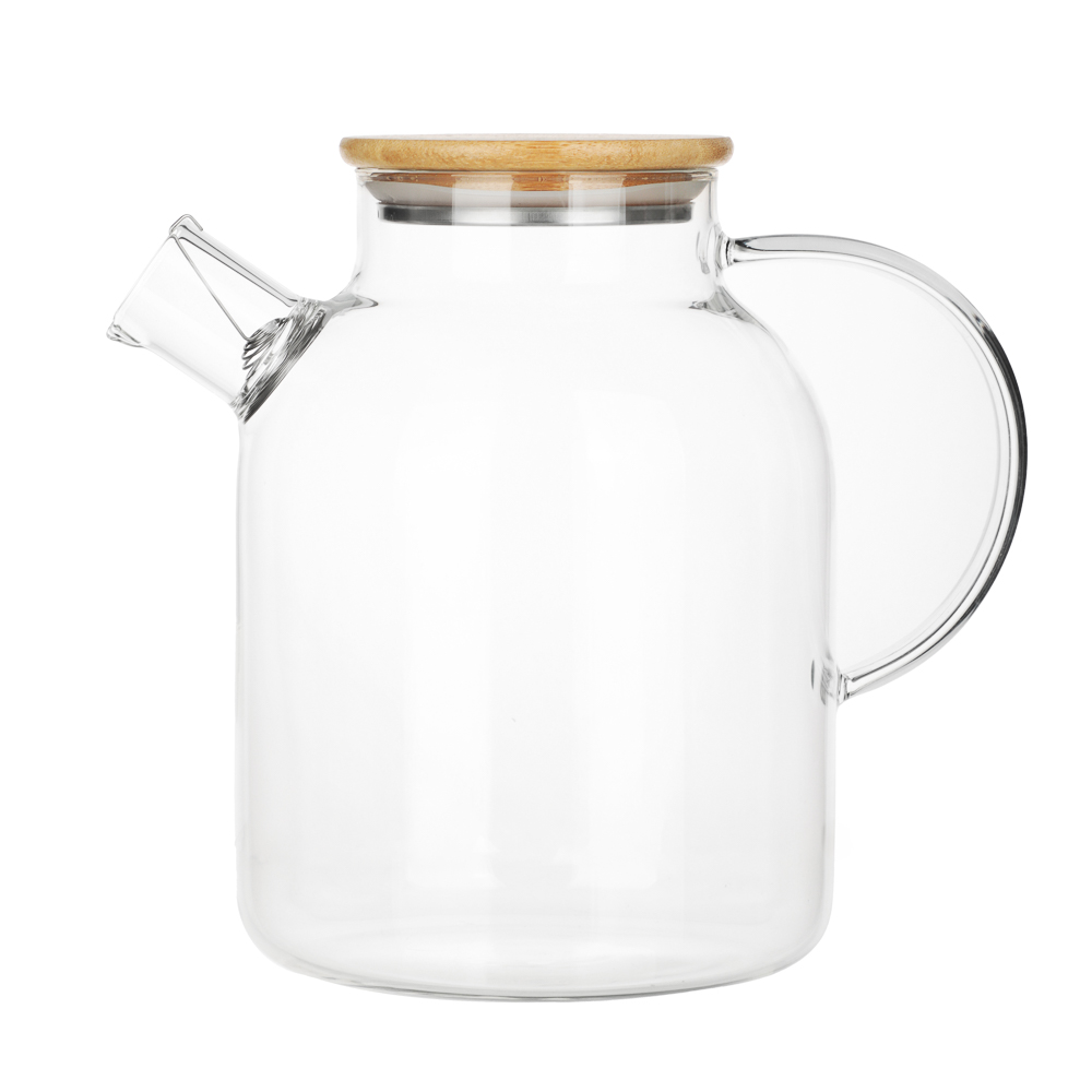 Чайник заварочный тм VETTA Эко, стекло,  бамбуковая крышка,    1800мл, арт.№ 850-985