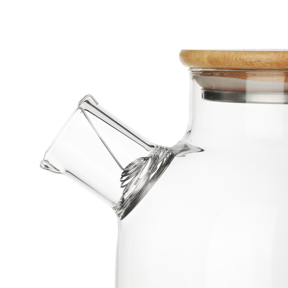 Чайник заварочный тм VETTA Эко, стекло,  бамбуковая крышка,    1800мл, арт.№ 850-985