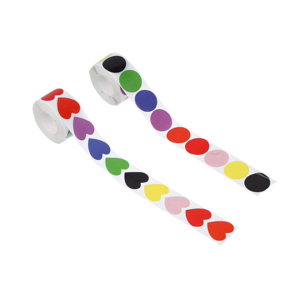 Наклейки для подарков, 500 наклеек, 2,5см, 2 вида, арт.№ 503-566