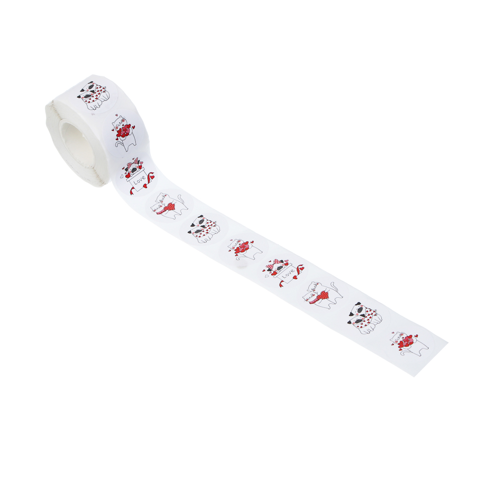 Наклейки для подарков, 500 наклеек, 2,5см, 3 вида, арт.№ 503-567