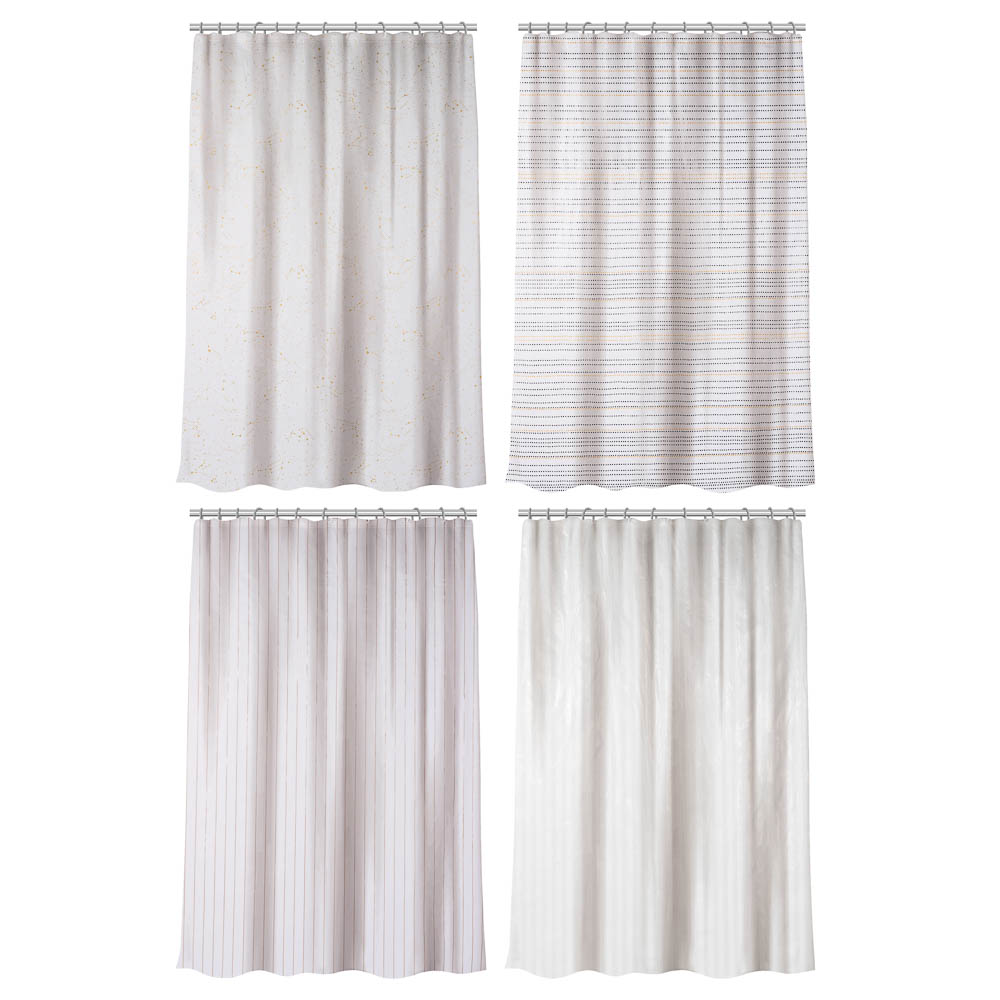 Штора для ванной тм VETTA Pleasant, ПЕВА 80 г/м2, 180x180 см, 4 дизайна, арт.№ 461-515