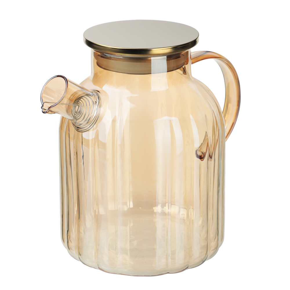 Чайник заварочный Голд тм SATOSHI 1,8л, стекло, нерж.сталь, арт.№ 850-264