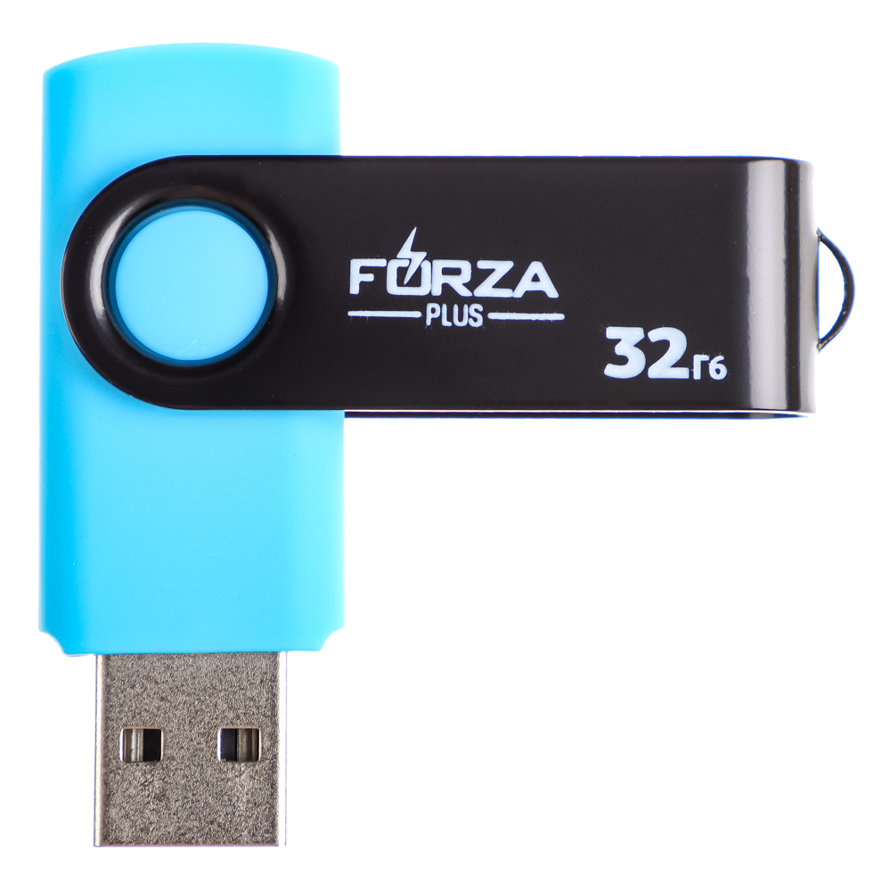 Флеш-карта USB2.0 FORZA 32Гб, 6 класс, матовое покрытие, блистер, пластик, арт.№ 405-016