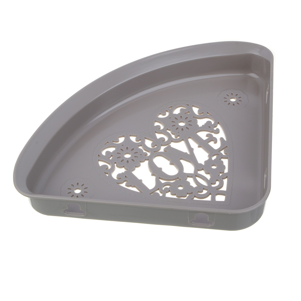 VETTA Love Полочка для ванной комнаты, пластик, 25,5х18,5х3см, 2 цвета, арт.№ 463-915