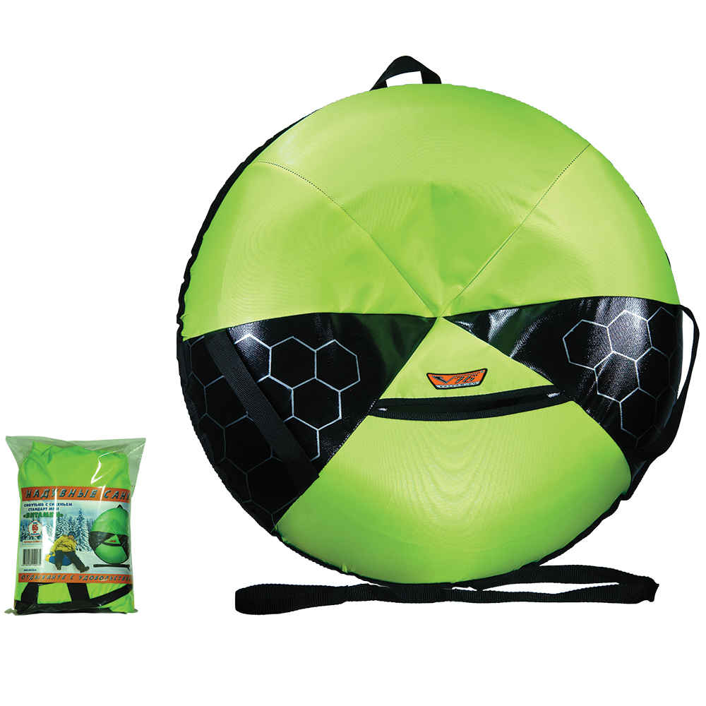 Санки-ватрушка "Стандарт с сиденьем" d75см (камера R13 ) упаковка пакет, арт.№ 112-032