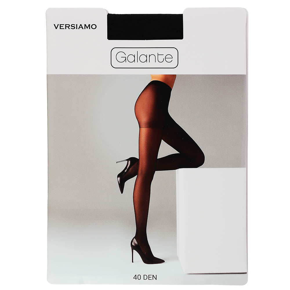GALANTE Versiamo Колготки 40 DEN с шортиками, 85% полиамид, 15% эластан, размер 3, цвет черный, арт.№ 048-098