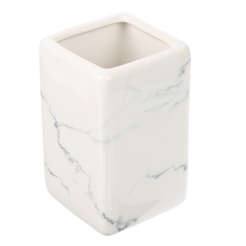 VETTA Стакан для ванной комнаты, "Мрамор", керамика, арт.№ 463-934