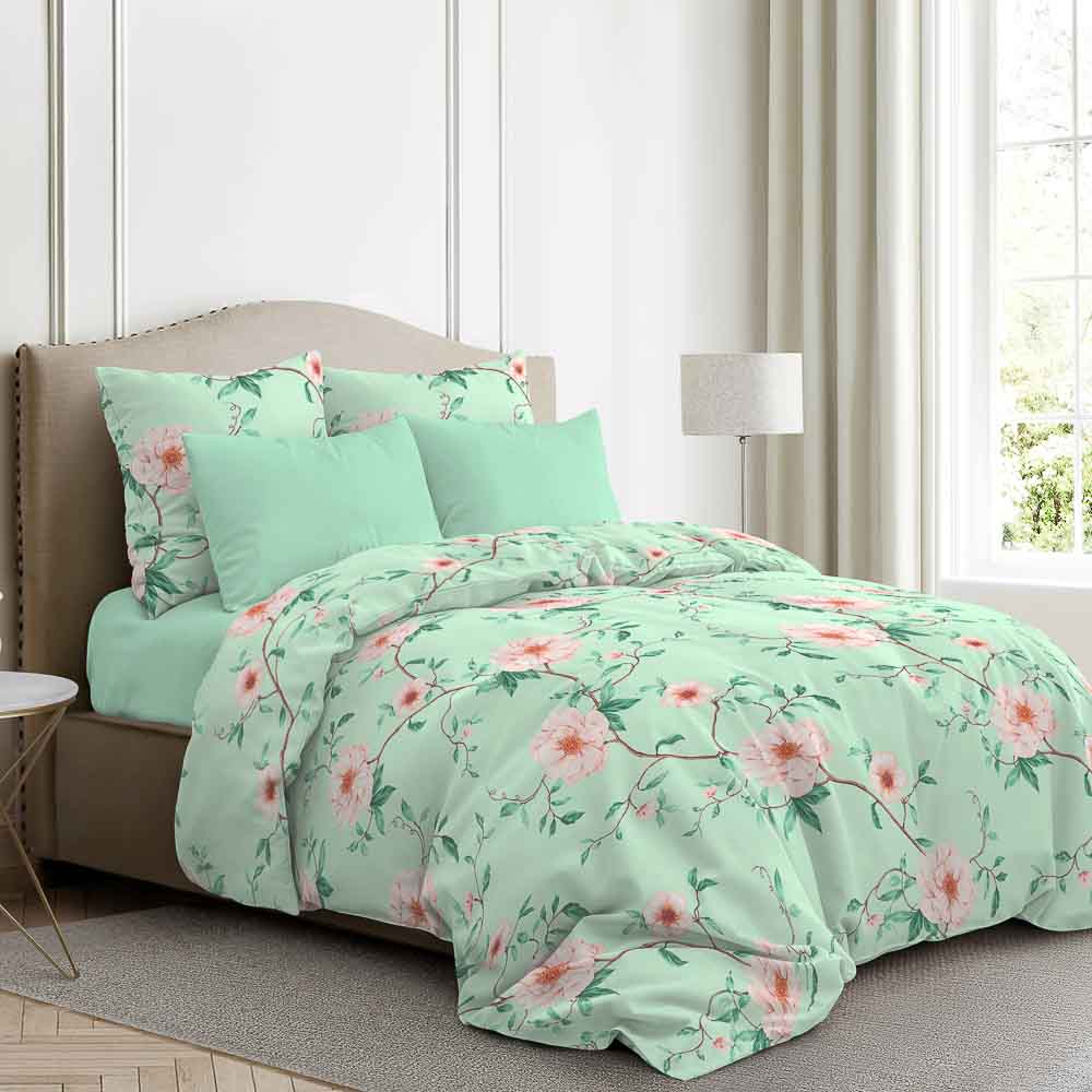 PROVANCE Магия мяты Простыня евро, 200х220см, поплин 110гр/м, 100% хлопок, 2 цвета, арт.№ 432-053