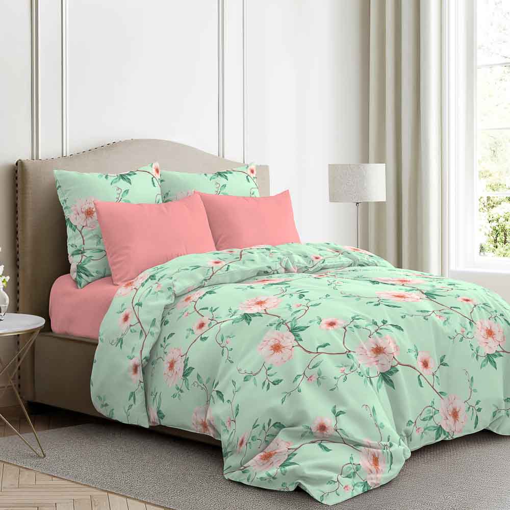 PROVANCE Магия мяты Простыня евро, 200х220см, поплин 110гр/м, 100% хлопок, 2 цвета, арт.№ 432-053