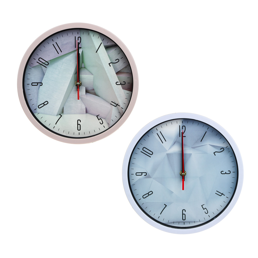 LADECOR CHRONO Часы настенные, круглые, 25 см, 2 цвета, арт.09-51, арт.№ 581-092