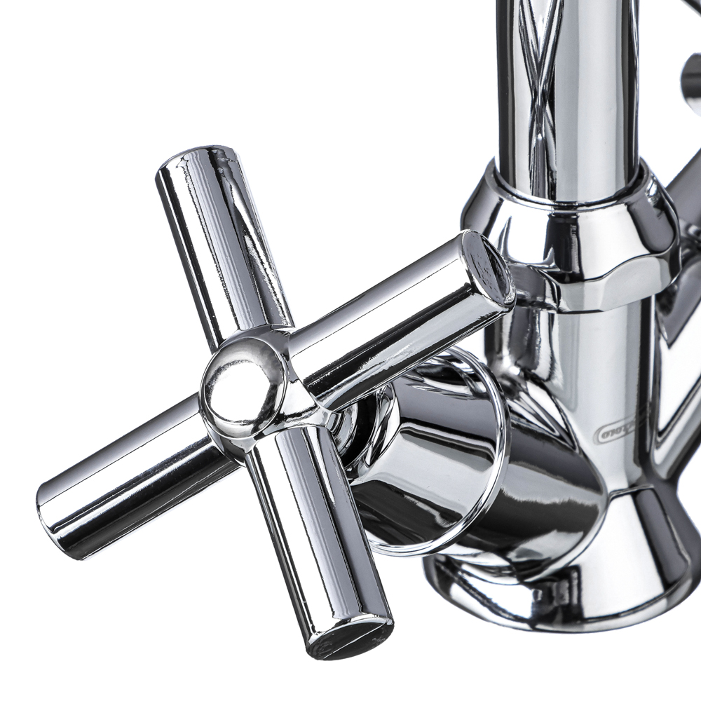 СоюзКран Смеситель для кухни, поворотный излив 20см, керам. кран-буксы 1/2, хром, цинк, SK01-T217, арт.№ 566-057