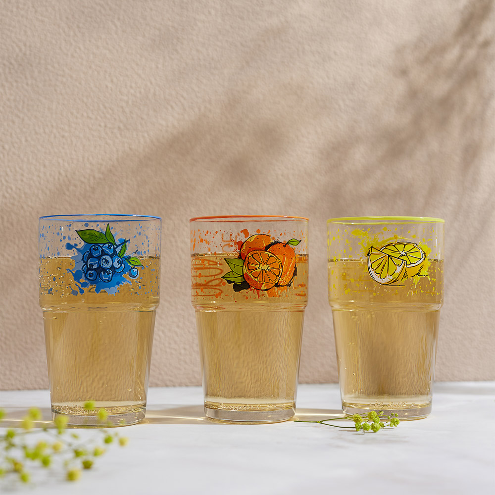 HEREVIN Набор стаканов 3шт., стекло, 350мл, 131606-000, арт.№ 878-555