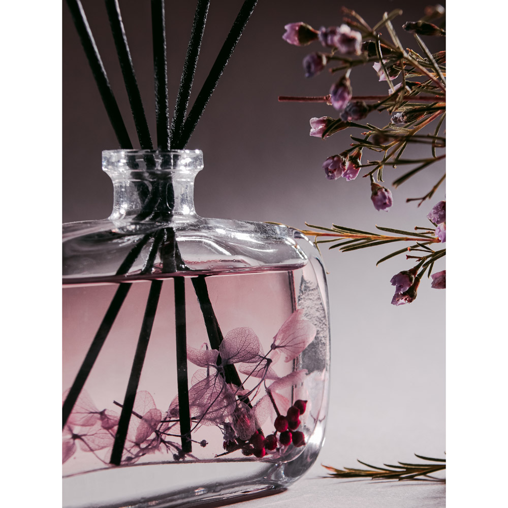 LADECOR Аромадиффузор с палочками и декором,  с тестером, 100мл, 4 аромата, арт.№ 412-065