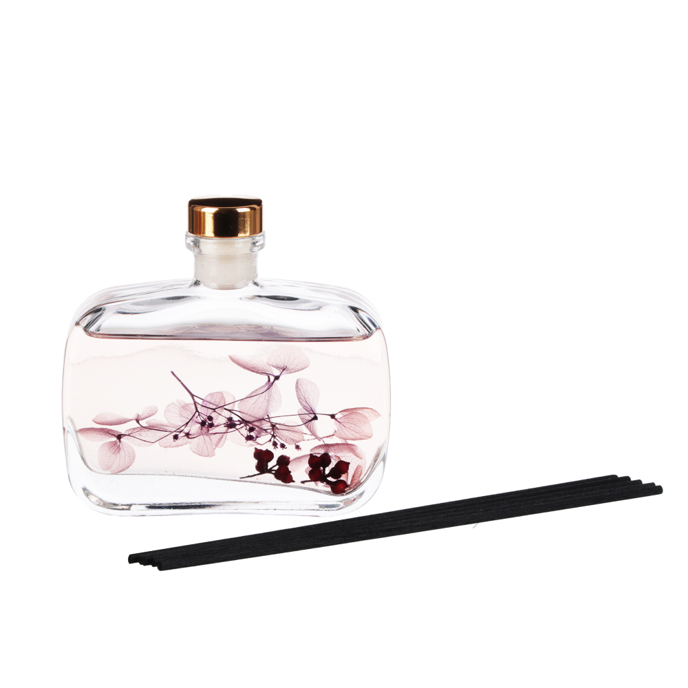 LADECOR Аромадиффузор с палочками и декором,  с тестером, 100мл, 4 аромата, арт.№ 412-065