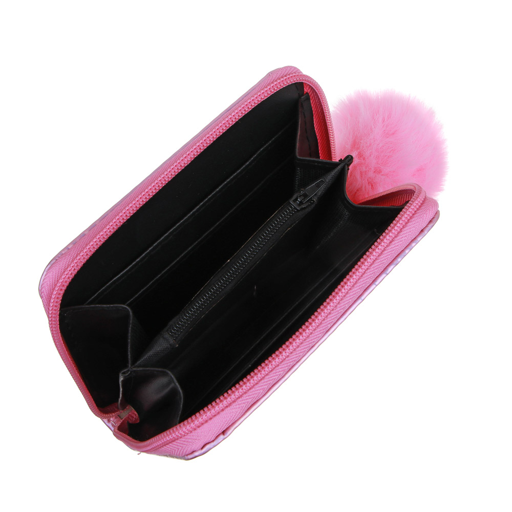 ЮL Кошелек для мелочи с декором, ПВХ, 12,5х9,5см, 3 цвета, КМ23-01, арт.№ 303-970