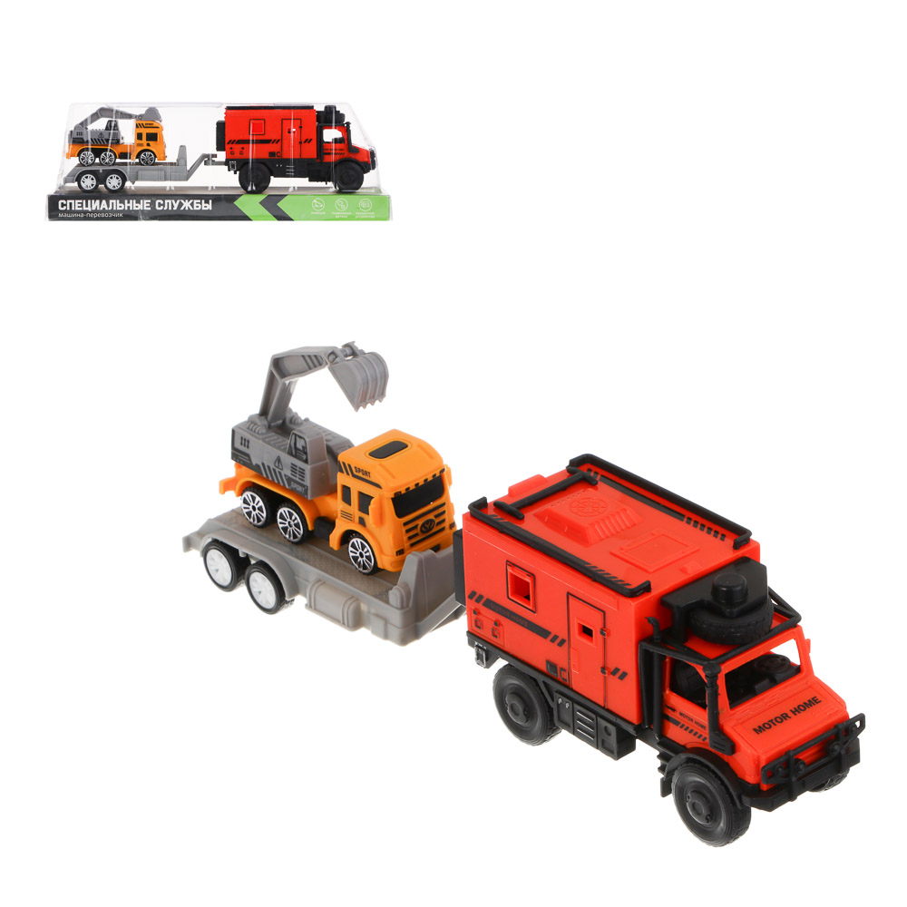 ИГРОЛЕНД Машина-перевозчик "Специальные службы", инерция, PP, 24,7х7х9 см, 4 дизайна, арт.№ 292-494