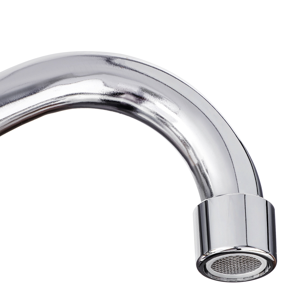 СоюзКран Смеситель для кухни, поворотный излив 20см, керам. кран-буксы 1/2, хром, цинк, SK01-T207, арт.№ 567-065