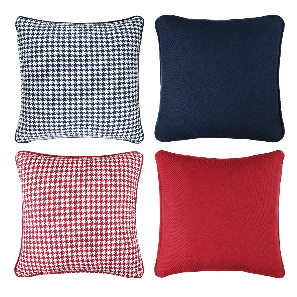 PROVANCE Чехол для подушки 40х40см, 80% хлопок 20% полиэстер, 4 дизайна, арт.№ 497-044