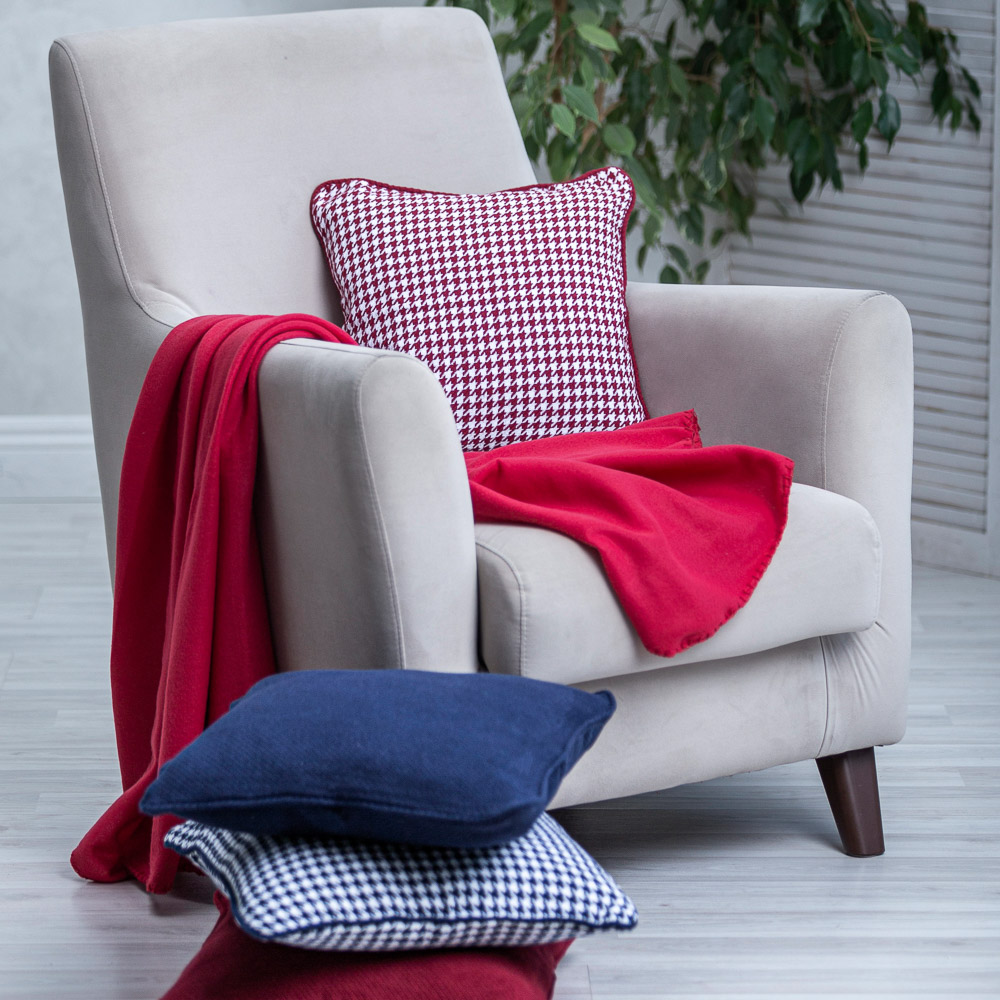 PROVANCE Чехол для подушки 40х40см, 80% хлопок 20% полиэстер, 4 дизайна, арт.№ 497-044