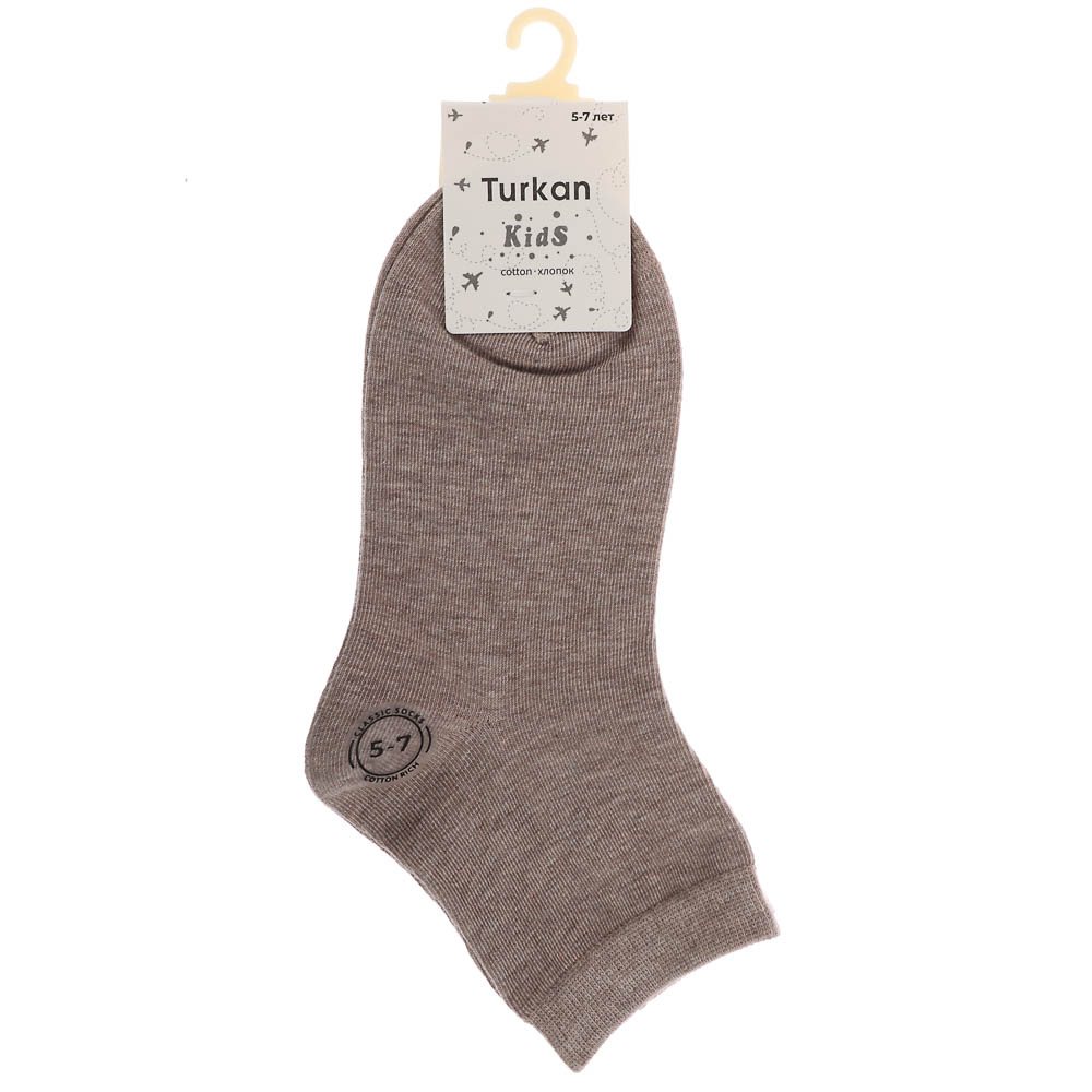 Носки детские, бесшовные, тм Turkan, 5-7 лет, 90%хлопок, 8% п/а, 2%лайкра,цвета в ас-те, R0520, арт.№ 019-572