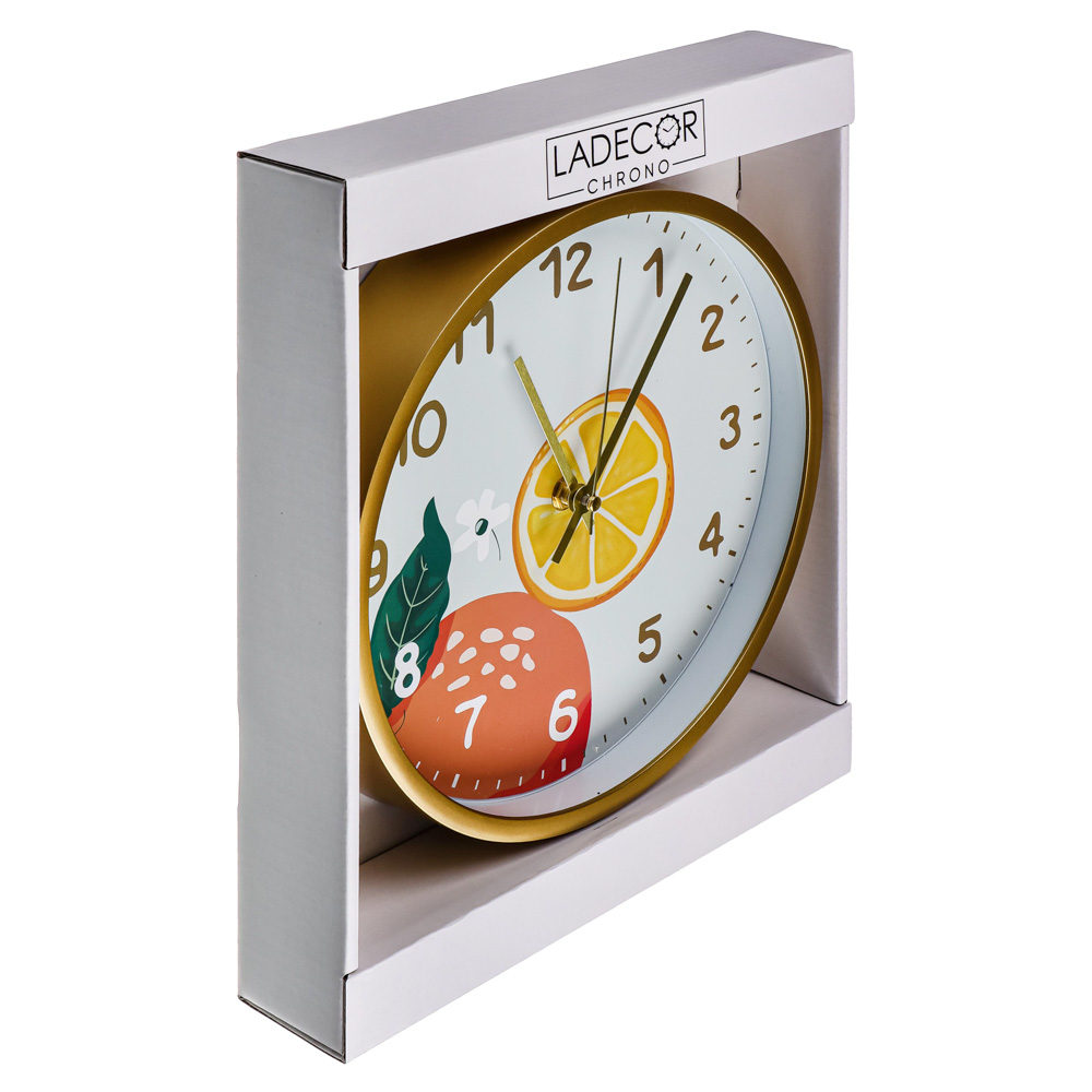 LADECOR CHRONO Часы настенные, пластик, стекло, 25 см, 2 дизайна, ЧН-23, арт.№ 581-132