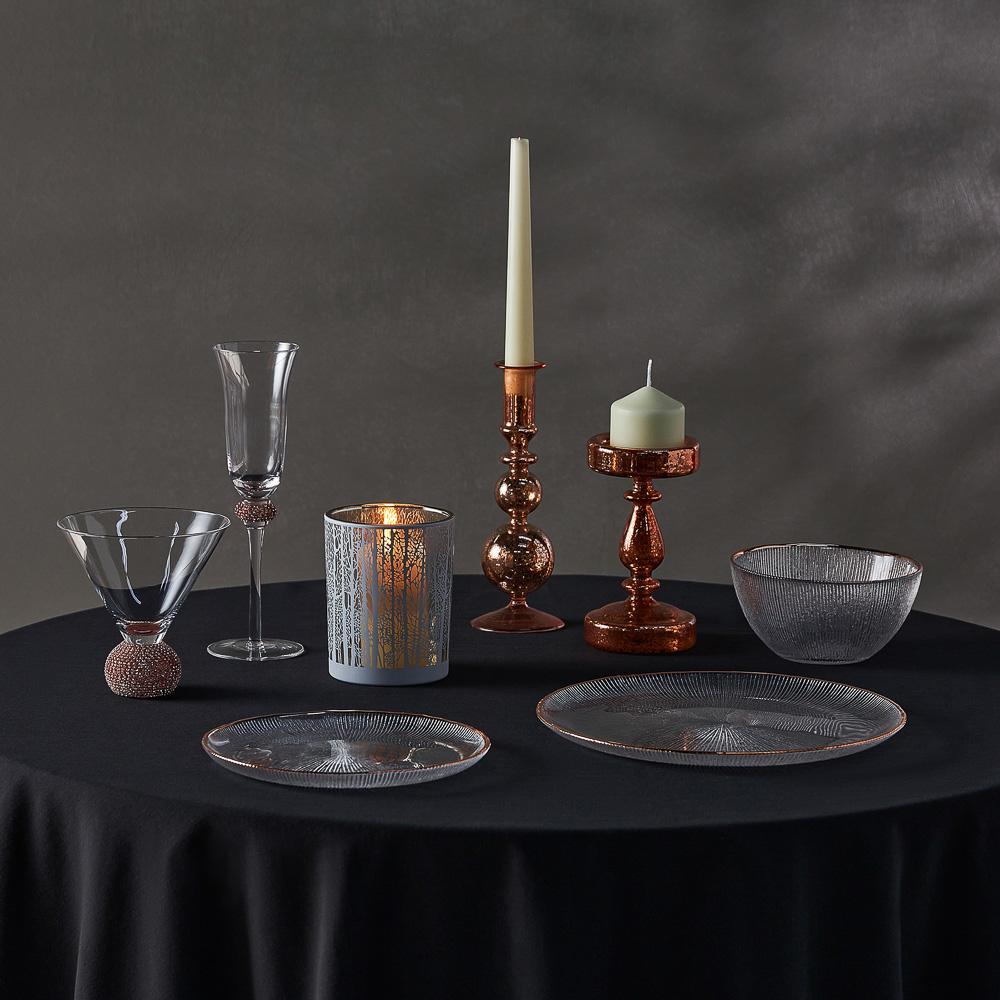 BY COLLECTION White Line Тарелка подстановочная, 26,х1,5см, стекло, арт.№ 820-855