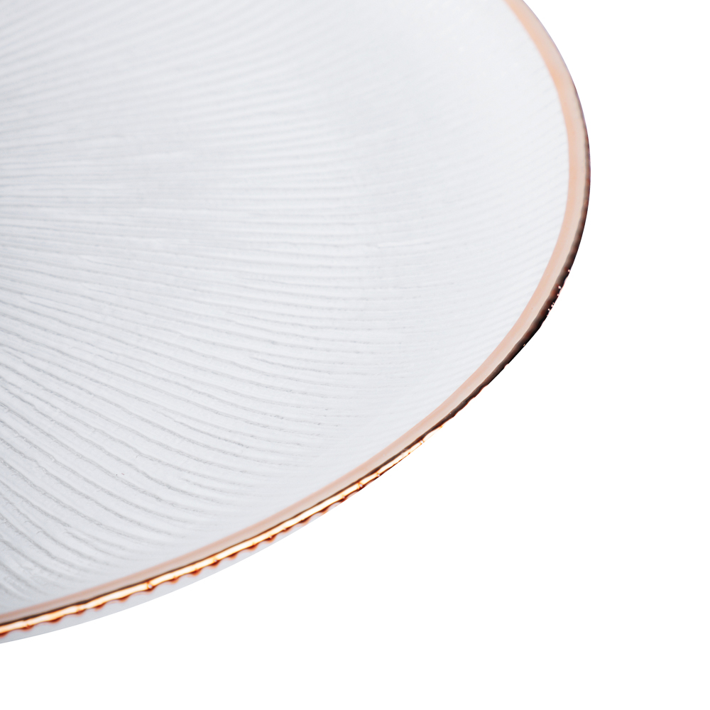 BY COLLECTION White Line Тарелка подстановочная, 26,х1,5см, стекло, арт.№ 820-855