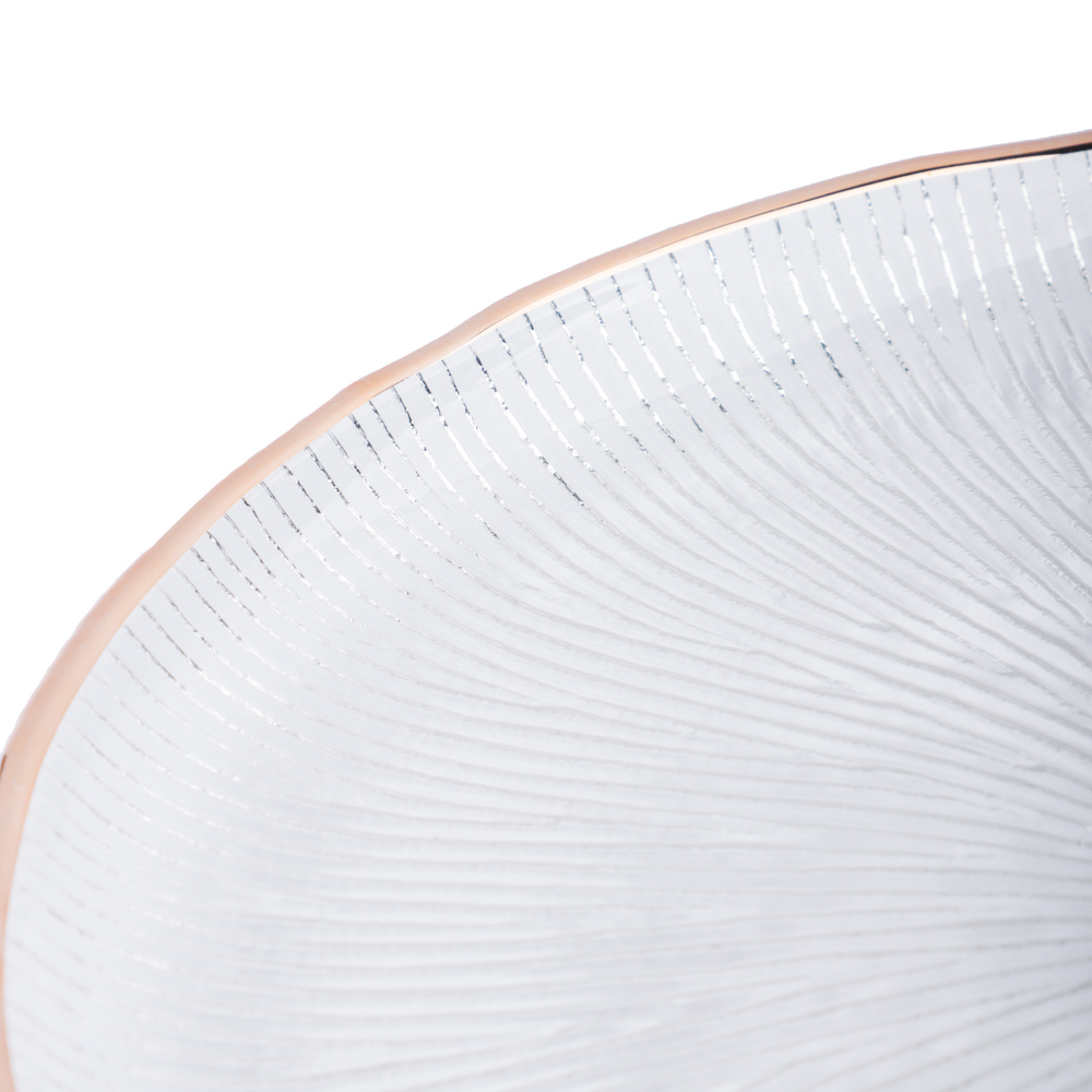 BY COLLECTION White Line Тарелка подстановочная, 26,х1,5см, стекло, арт.№ 820-855