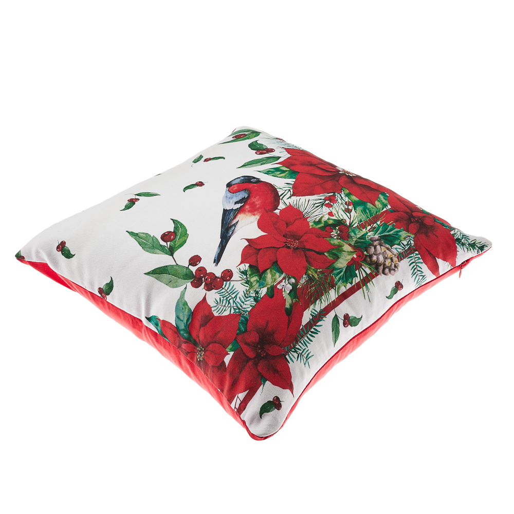 PROVANCE Винтер Чехол для подушки 40х40см, 100% хлопок, красный, арт.№ 492-170