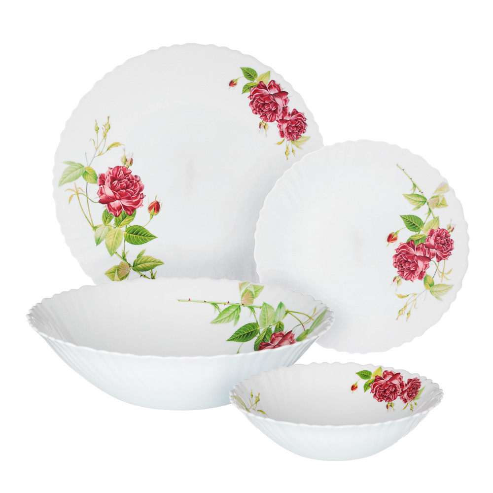 MILLIMI Инесса Набор столовой посуды 13 пр., опаловое стекло, 180113, арт.№ 818-089