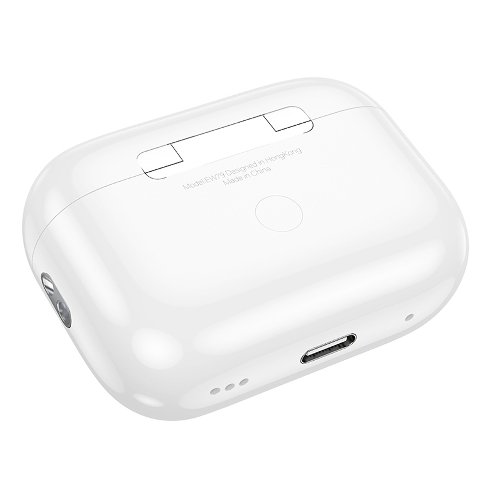 Наушники беспроводные TWS hoco. модель EW79, внутриканальные, дисплей, акт. шумопод., цвет: белый, арт.№ 410-009