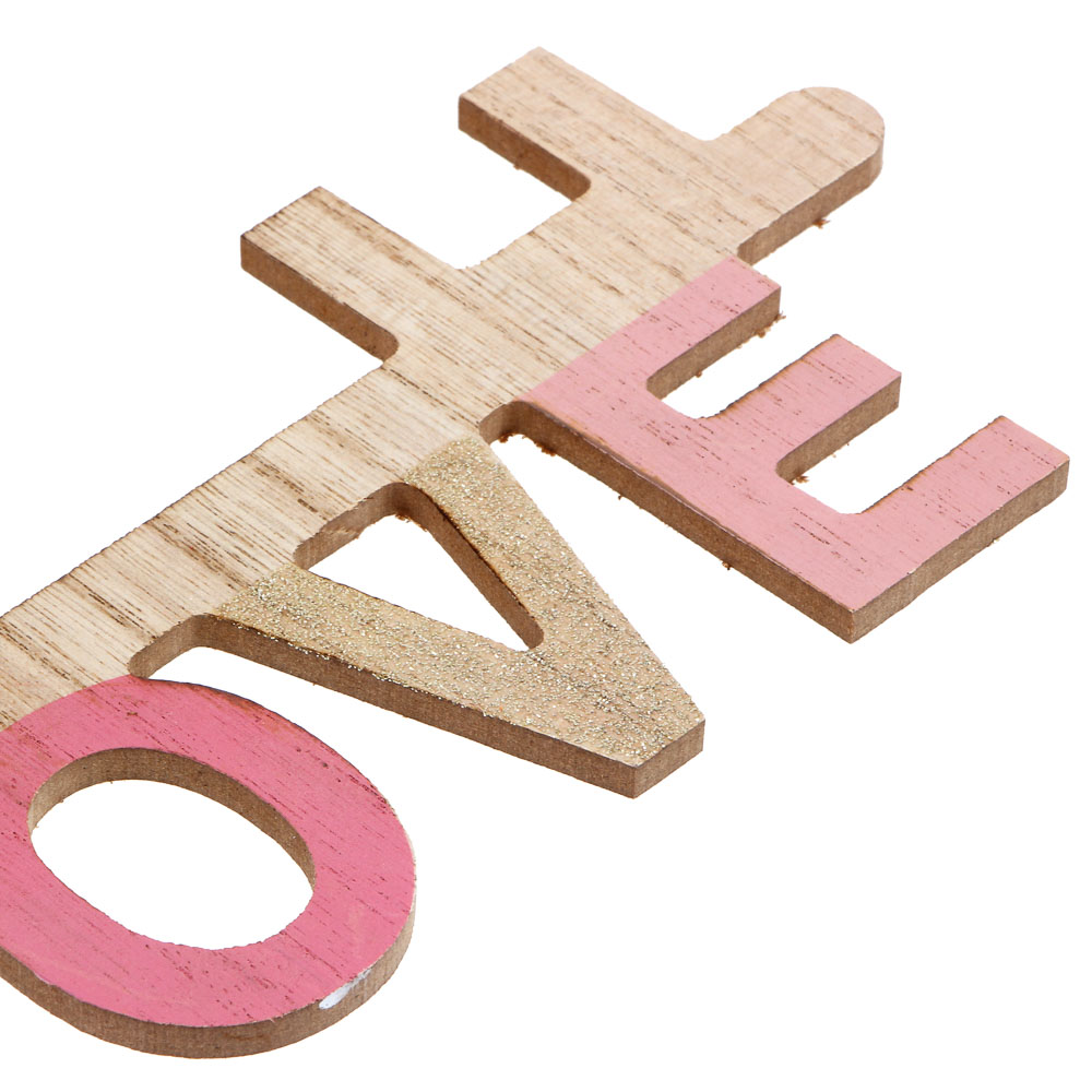 Декор - подвеска, сердце - ключ, 9x30 см, МДФ, арт.№ 597-269