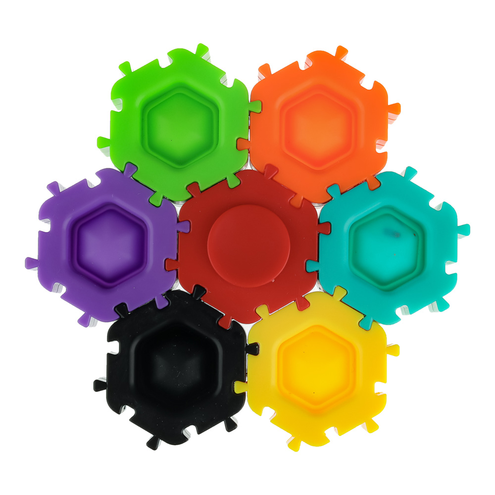 BY Education Конструктор пластиковый "Кручу - верчу mini", 7 деталей, ABS, PVC, 13х17х2см, арт.№ 859-077